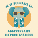 Anniversaire &eacute;l&eacute;phantin avec humour
